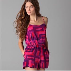 Alice + Olivia Geometric Romper